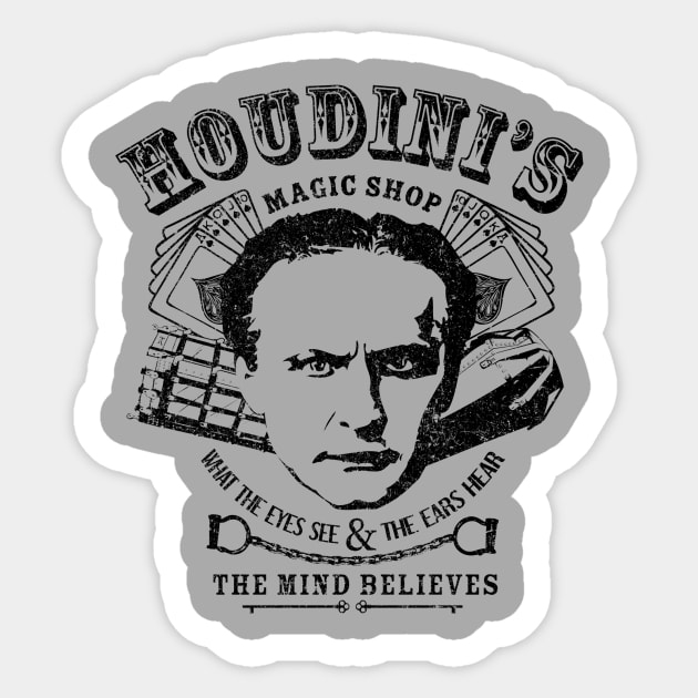 Houdini's Magic Shop Sticker by Huemanitee